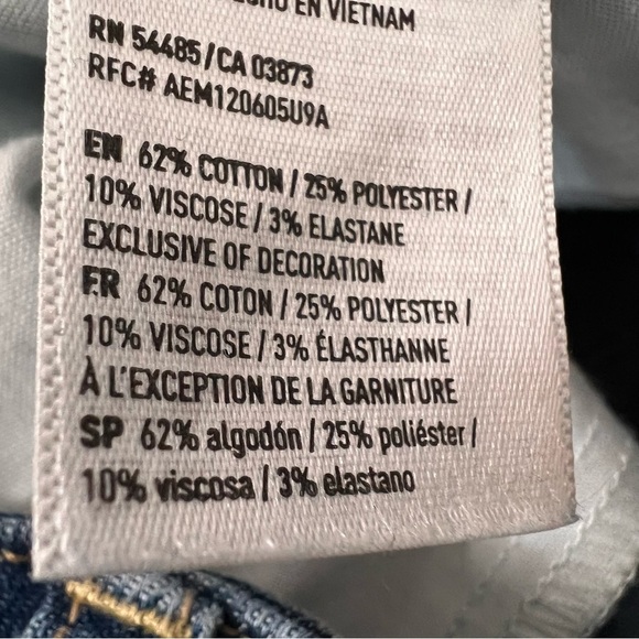 American Eagle Super Hi Rise Distressed Jeggings Size 12 - Picture 14 of 15